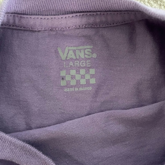Vans half sleeve purple cropped long sleeve - Picture 6 of 6